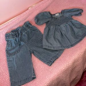BabyGap Chambray Matching Top/Bottom